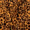 1 Yard Italian Tan Brown and Black Animal Spots Silk Charmeuse Fabric 53 inch Width